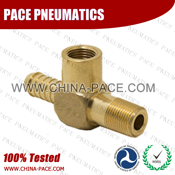 Barstock Male To Barb Tee Hose Barb Fittings, Brass Hose Fittings, Brass Hose Splicer, Brass Hose Barb Pipe Threaded Fittings, Pneumatic Fittings, Brass Air Fittings